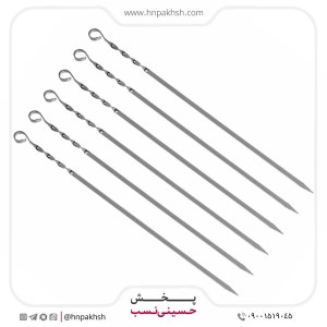 سیخ جوجه پیچی گالوانیزه 6 عددی