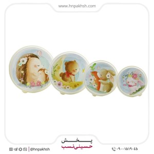 ست 4 عددی ظرف غذا گرد بارنا